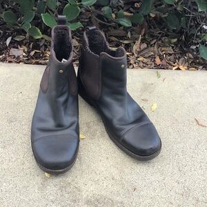 UGG Men's Brown Leather Boots Size 13